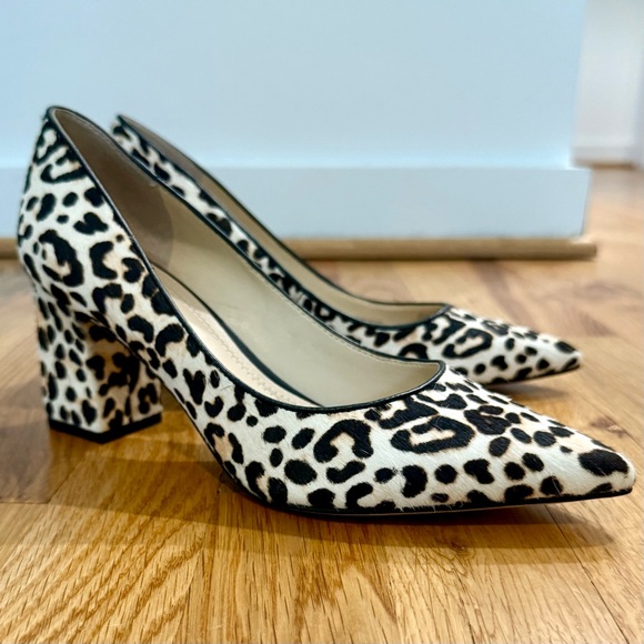 NEW Marc Fisher Zala Leopard Pointed Toe Block Heel Pumps | Size 6 | NWOT - Picture 3 of 8
